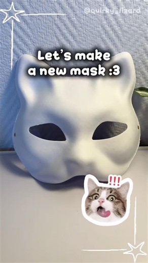Making a cat mask (part 1/2) #otherpaw #diy #therian #theriangear #alterhuman #mask #fyp #shorts