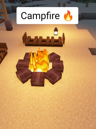 How to Build a Realistic Campfire in Minecraft