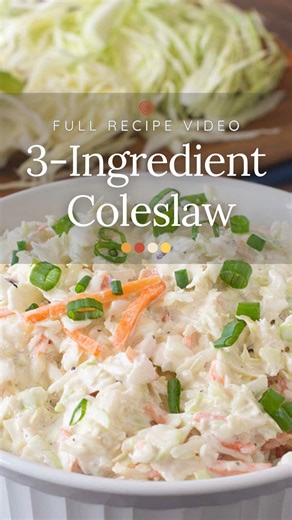Christine Pittman, M.A. on Instagram: "Three-Ingredient Creamy Coleslaw- the perfect, easy side that everyone will love. Comment 👉 “recipe” and I’ll DM it to you. I can’t wait for you to try this! #makeittoday #easyrecipe #creamycoleslaw #coleslaw #sidedish https://cookthestory.com/easy-coleslaw-recipe/"