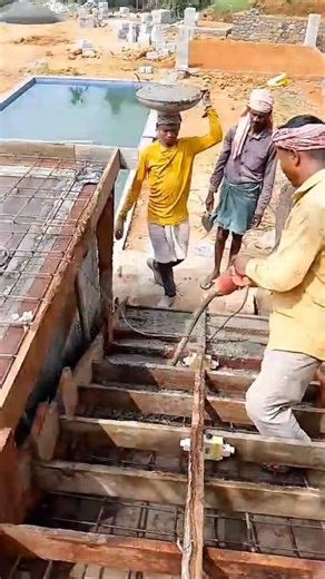 House Construction Stairs Work | Step by Step Process #Shorts#viral