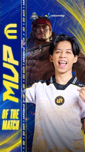 Dyrennn menjadi MVP of The Match bagi perlawanan RRQ vs FL dengan mencapai KDA 3/0/10.