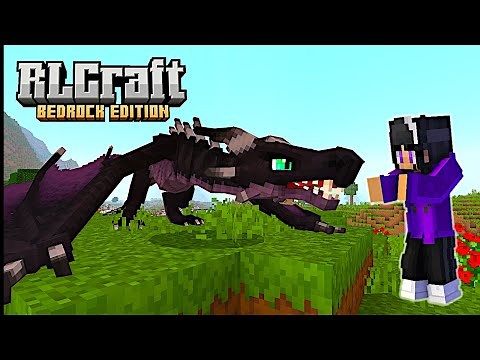Finding a DARK DRAGON in RLCraft?! / Minecraft RLCraft Bedrock edition