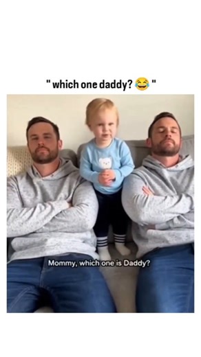 WIILDVIDS IO | This post shows a baby sitting between identical twin brothers when someone asks the innocent but devastating question, “Which one is your... | Instagram
