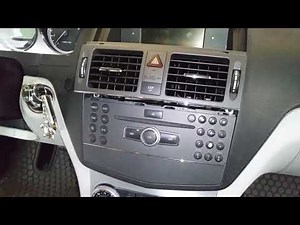 2010 Mercedes Benz c300 (W204) radio removal to check fuse