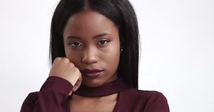 Pretty African American Model Looks Disappointedly Stock Footage Video (100% Royalty-free) 30830233 | Shutterstock