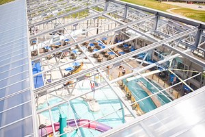 Zehnder’s Splash Village | Retractable Skylight | OpenAire