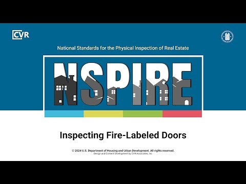 NSPIRE Standards: How to Inspect: Doors – Fire-Labeled