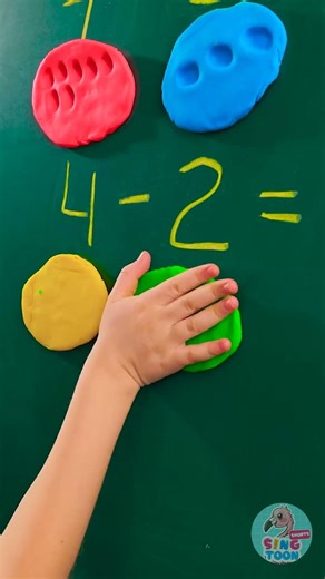 Get Creative with Colorful CLAY! Fun Learning for Kids! 🎨➕ #Shorts #Kids