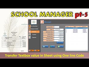 School Manager pt 5 | Recall Value from Listbox to TextBox and Cells