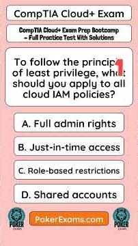 CompTIA Cloud+ Exam Prep Bootcamp Full Practice Test With Solutions