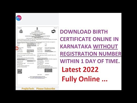 💥💥 Search And Download Karnataka Birth Certificate Without Registration Number 2023 Online Method