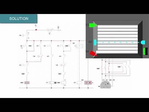Automatismo Puerta garaje/ Parking door Automation. Lógica Cableada