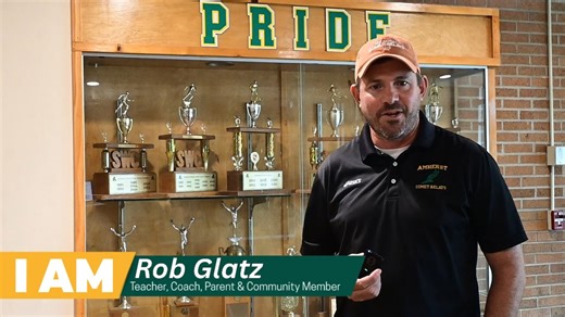 Rob Glatz is a proud Amherst alumni, parent, teacher, and coach whose story truly embodies what it means to be a Comet. For Rob, Amherst isn’t just where he works — it’s home. It’s where he grew up, learned the value of hard work, and now raises his own family. Coaching on the same track he once ran on and teaching in the same buildings he walked as a student has been a meaningful full-circle moment. 🏫 “Amherst isn’t just a school district. It’s part of who I am. It’s family, it’s tradition, an