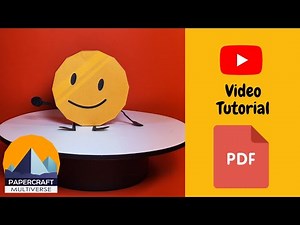 How to Make BFDI Coiny | Papercraft Tutorial | Easy DIY Craft | Free Template