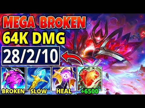 THE BEST MEGA BROKEN TANK MORDEKAISER - 64K DMG 6500 HP How To Play Mordekaiser Top Season 15 Guide