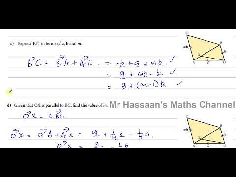 IGCSE (Textbook- Rayner) Ch 8 Vectors Ex10 Q6 p 303 - Vector Geometry