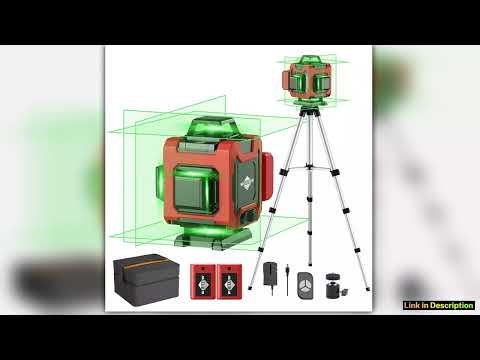 WEIDDW 4D 16 Lines Professional Laser Levels with Tripod Suitcase 360Selfleveling Horizontal Vertic