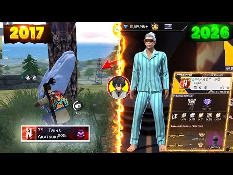 2017 সালের NST TWINS Vs 2026 সালের NST TWINS 😱 || Free Fire Old Player 2017 Vs 2026 - Free Fire