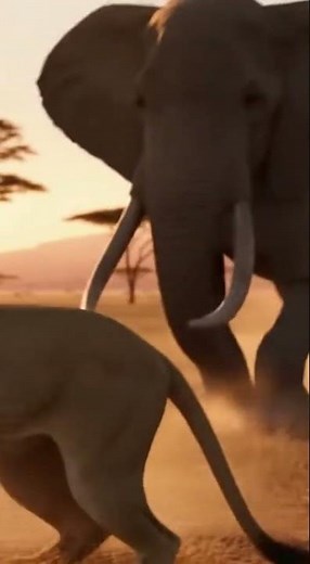 Epic Lion vs Elephant Fight | Realistic Wildlife Battle in 8K | Ai Jungle Wars