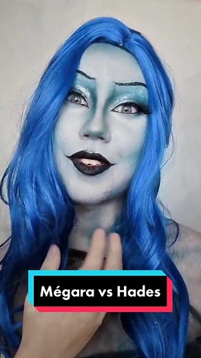 Mégara vs Hades! 💙 Qual próxima devo fazer??? #disney #hercules #princesasdisney #maquiagemartistica #maquiagem #makeup