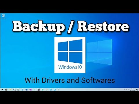 Backup and Restore Windows 10 with Drivers and Softwares, System Image and System Recovery Drive.