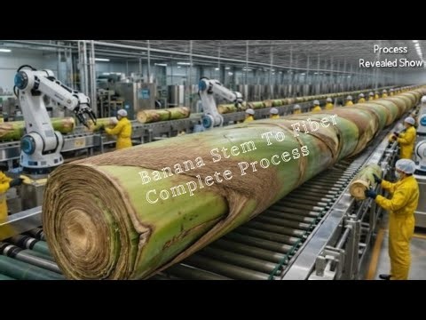Banana Stem to Fiber – Complete Industrial Extraction & Processing Explained