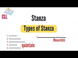 Stanza Forms in English Literature - Types of Stanza - Structure of Poetry - Stanza Forms