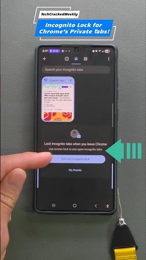 Lock Chrome Incognito Tabs for BEST Privacy from Anyone Nearby How-To Tutorial!