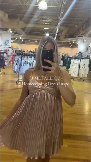 Metallic Homecoming Dresses