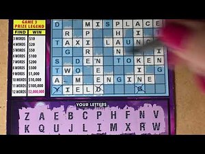 Lottery ticket scratching fun! 50X Cashword Ticket 014 WOW!