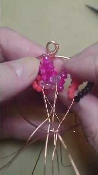 Making a Tree-of-life Pendant (Number 262) with Assorted Crystals - Flamingo Inspired