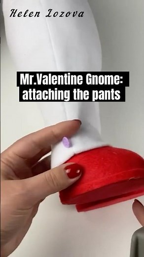 Full Mr.Valentine Gnome tutorial ⬆️❤️#helenlozova #scandinaviangnome #valentinesday #gnomes #craft