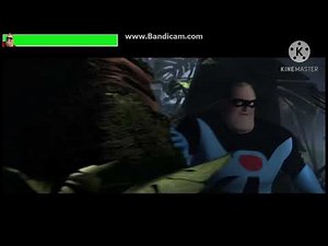 Mr. Incredible vs. Omnidroid v.8 with healthbars