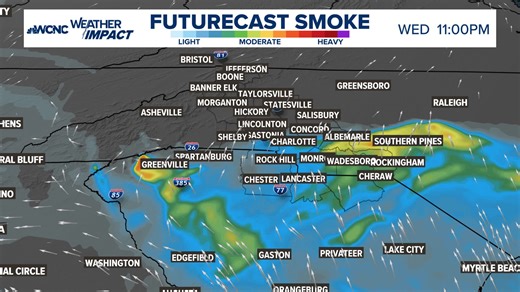 83K views · 379 reactions | Wildfire smoke forecast over the next 48 hours. #cltwx #ncwx #scwx #wcnc #wildfires #smoke | Brad Panovich Meteorologist | Facebook