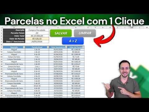 How to Create an Automatic Installment Spreadsheet in Excel | Expenses and Spending
