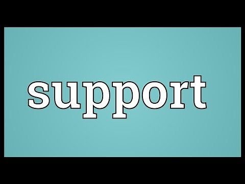 Support Meaning