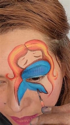 6.8K views · 62 reactions | Here is a quick one eye mermaid face paint design!! I haven't seen anything like it! Artist: Paty De Leon on FABAtv.com | FabaTV | Facebook