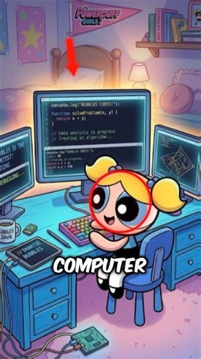 Bubbles is a genius in computer science…😳 #shorts