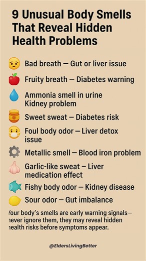 9 Unusual Body Smells That Reveal Hidden Health Problems