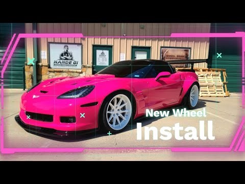 C6 Corvette Custom Wheel install