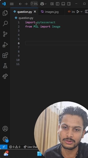 Akshat & Sanskaar • AI Speakers on Instagram: "Mini project : Extract text from Image . . . #python #programming #college #interview #programmer #code"