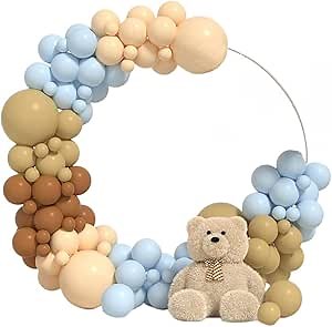 Round Balloon Arch Kit, 59 inch Reusable Balloon Column Arch Set, Round Balloon Arch Stand Frame Display Kit for Wedding Birthday Party Background Baby Shower Festival Decoration