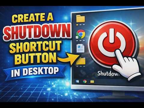 How to Create a Shutdown Shortcut Button in Desktop