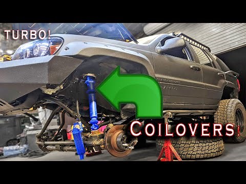 Turboed Jeep Grand Cherokee WJ front coil over conversion Part 1