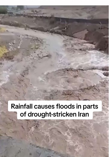 Social media video showed damage caused by an overflowing river in Ilam province after heavy rainfall caused floods in parts of western Iran. #iran #flood #drought #rain #river
