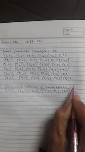 Two dice thrown at the same time. Find the probability of getti... | Filo