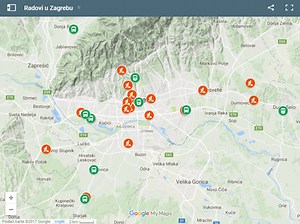 Avoid Roadworks in Zagreb Using a Mobile Map - Total Croatia