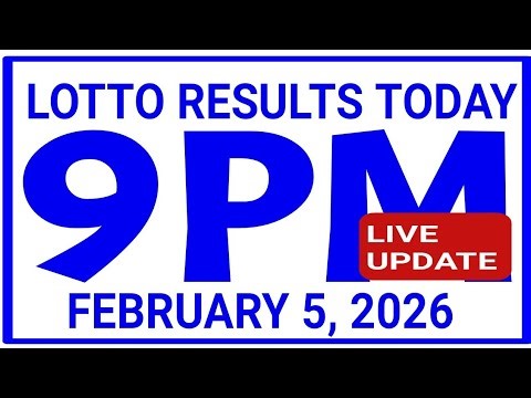 9PM DRAW Lotto Results February 5, 2026 swertres results 2d 3d Ez2 pcso olrt3d