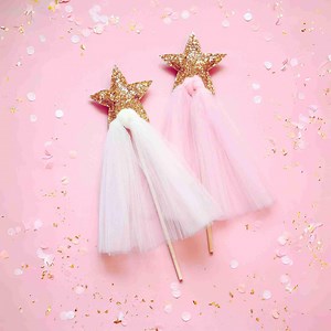 Magic Wand, Princess Wand, Fairy Wand, Kids Gift, Star Wand in Gold/white or Gold/pink - Etsy