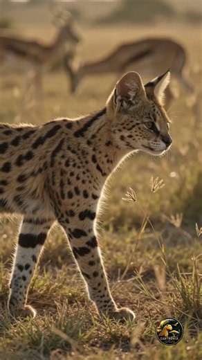 Serval: AFRICA'S SILENT HUNTER'S SECRET #Wildlife #Serval #AfricanSavanna #BigCats #nature #shorts